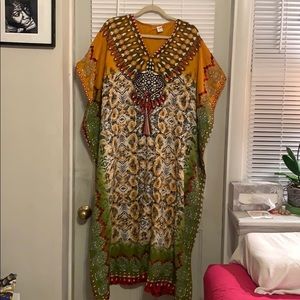 Beautiful breezy, colorful and long cover up!